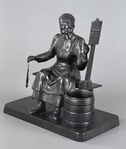 Old Woman at the Spinning Wheel by Vasilii Torokin